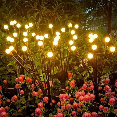 12/10LED Solar Firefly Lights Outdoor Solar Lights Waterproof .